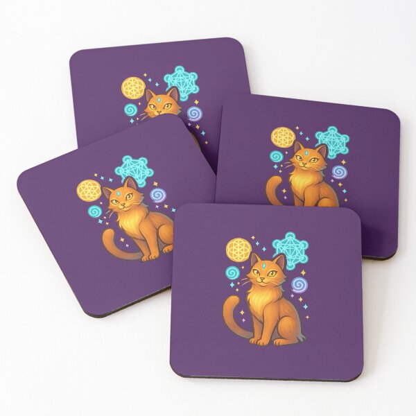 Item preview, Mystical Ginger Cat – Sacred Geometry & Magic designed and sold by WitchPrint.