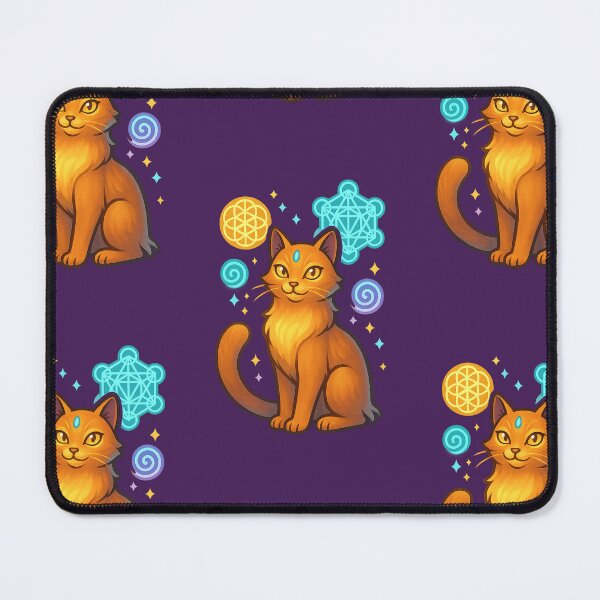 Item preview, Mystical Ginger Cat – Sacred Geometry & Magic designed and sold by WitchPrint.
