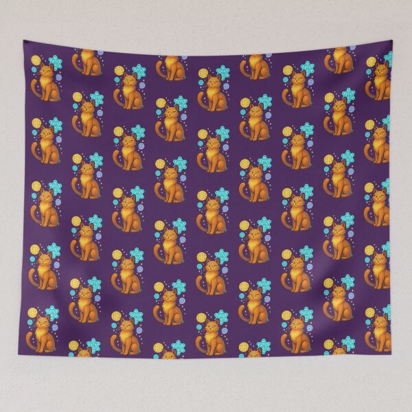 Item preview, Mystical Ginger Cat – Sacred Geometry & Magic designed and sold by WitchPrint.