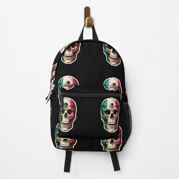 Item preview, Mexican Flag Skull – Dia de los Muertos Inspired Design designed and sold by pixeldizajn.