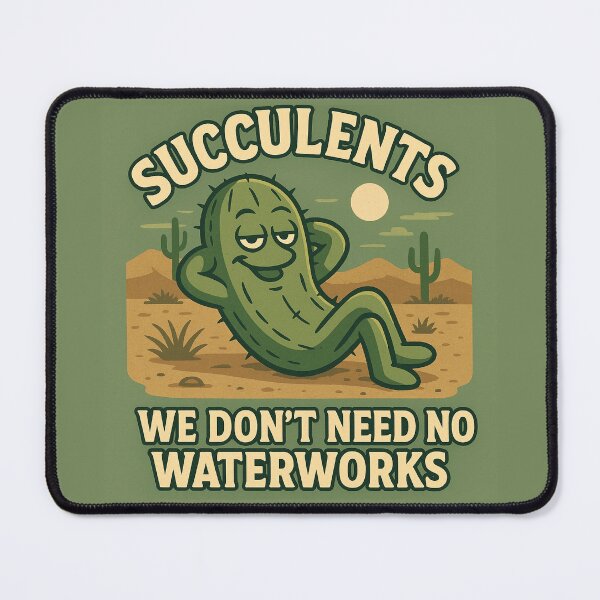 Item preview, Succulents: We Don’t Need No Waterworks designed and sold by ShamblesShirts.