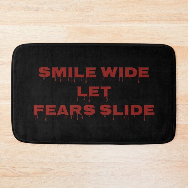 Item preview, Smile Wide Let Fears Slide Motivational Quote Positive Mindset Inspiration Design designed and sold by MONTRIS.