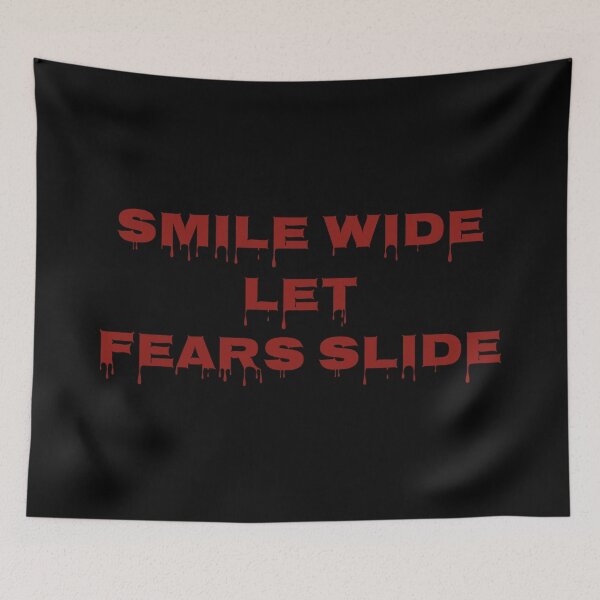 Item preview, Smile Wide Let Fears Slide Motivational Quote Positive Mindset Inspiration Design designed and sold by MONTRIS.