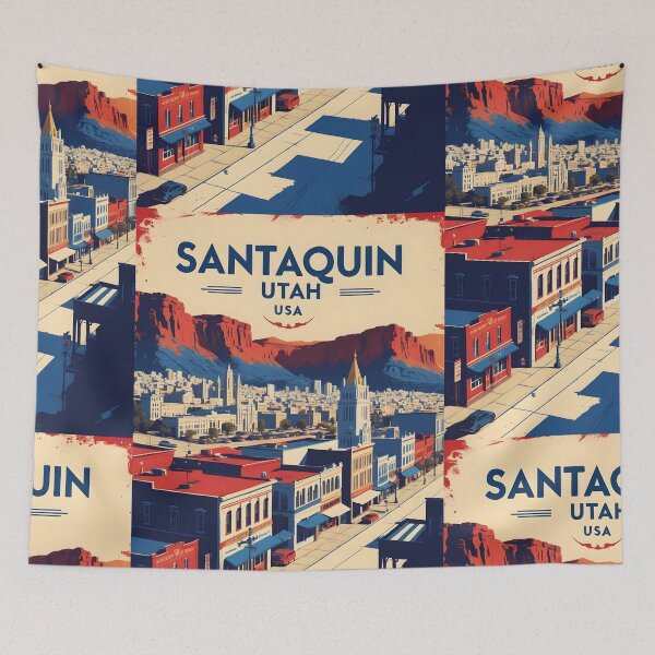 Item preview, Santaquin Utah 1950s USA Vintage Travel Tourism designed and sold by TravelersGems.