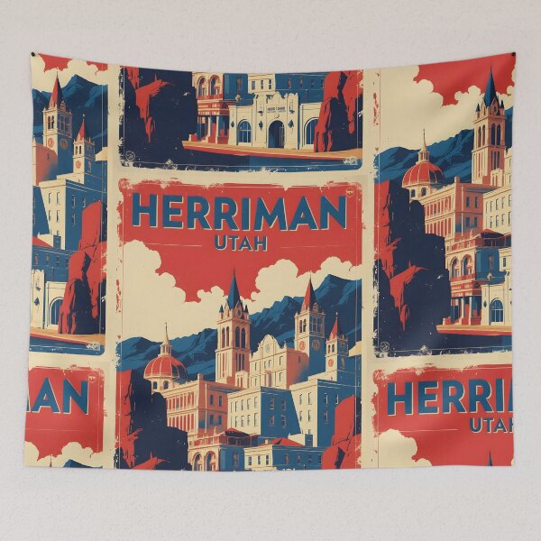 Item preview, Herriman Utah 1950s USA Vintage Travel Tourism designed and sold by TravelersGems.