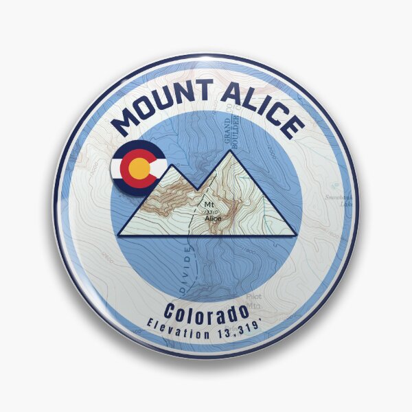 Item preview, Colorado Mountain Sunset Map - Mt Alice designed and sold by Willz Designz.