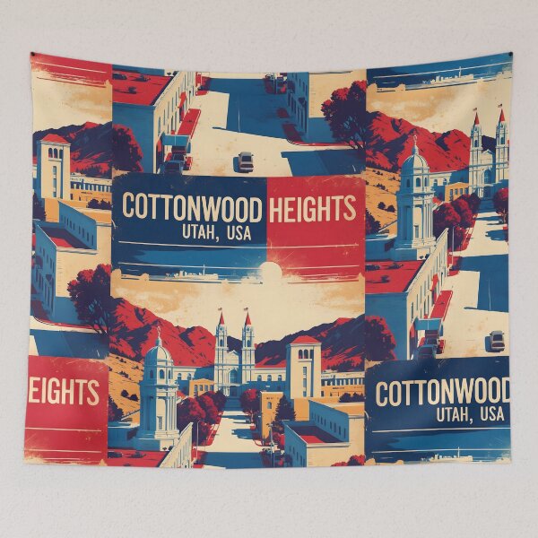 Item preview, Cottonwood Heights Utah 1950s USA Vintage Travel Tourism designed and sold by TravelersGems.