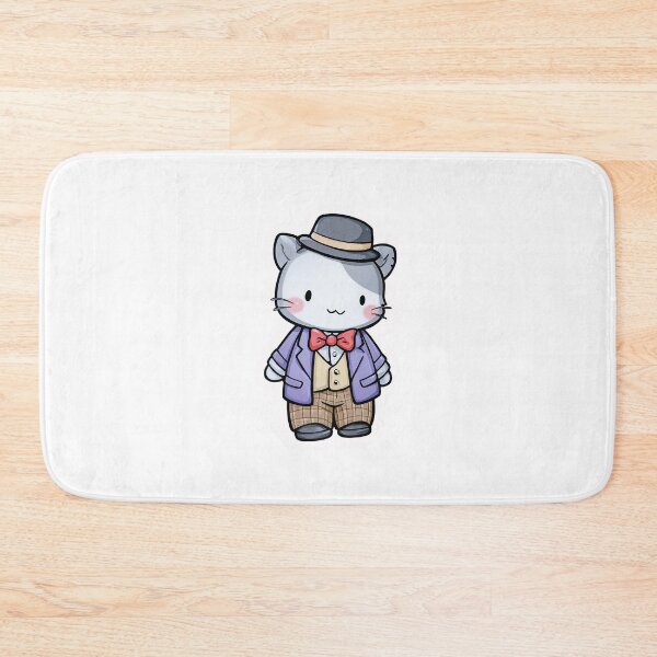 Item preview, Kawaii Dapper Cat Sticker – Cute Fancy Kitty in Bow Tie & Hat designed and sold by Line Designs By Duck.