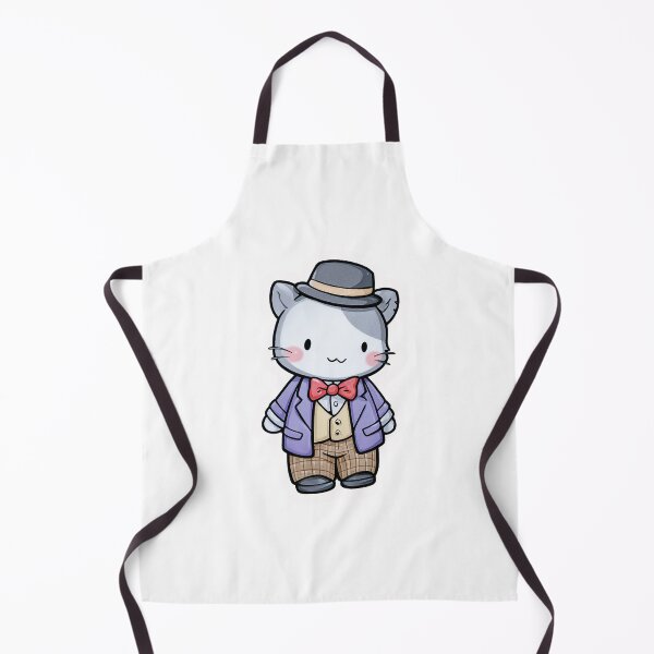 Item preview, Kawaii Dapper Cat Sticker – Cute Fancy Kitty in Bow Tie & Hat designed and sold by Line Designs By Duck.