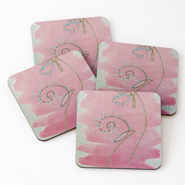 Item preview, Abstract flowers  designed and sold by Meg and the  Dragon art shop.