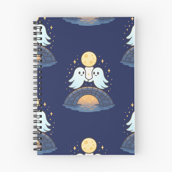 Item preview, Ghost Lovers – Haunted Bridge Halloween Illustration designed and sold by WitchPrint.