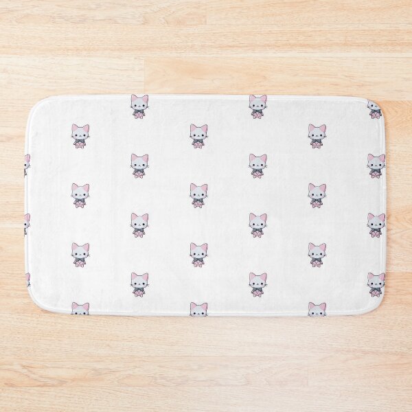 Item preview, Kawaii Pink Tuxedo Cat Sticker – Cute Dapper Kitty with Bow Tie designed and sold by Line Designs By Duck.