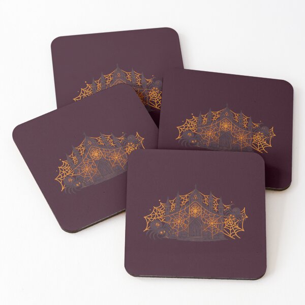 Item preview, Spider Web Castle – Haunted Halloween Design designed and sold by WitchPrint.