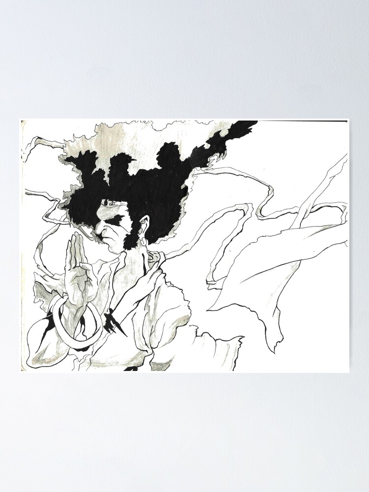 Afro Samurai - #0008 Poster for Sale by diegosilvaarts