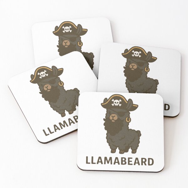 Item preview, Llamabeard the Pirate designed and sold by SpencersUnltd.