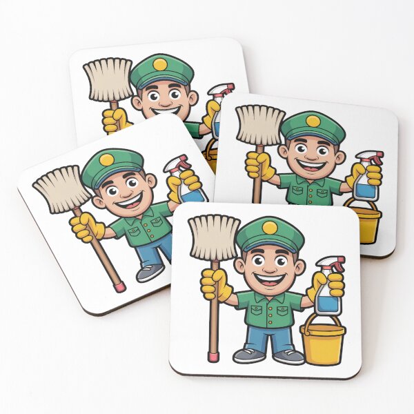 Item preview, Labor Day Janitor Appreciation Cartoon Gift designed and sold by CraftStudioCo.