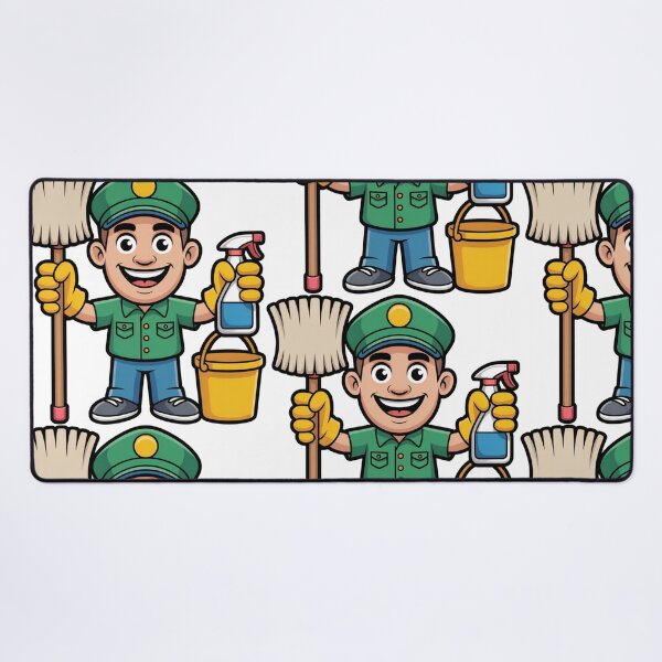Item preview, Labor Day Janitor Appreciation Cartoon Gift designed and sold by CraftStudioCo.