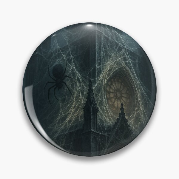 Item preview, Gothic Cathedral – Webbed Haunted Illustration designed and sold by WitchPrint.