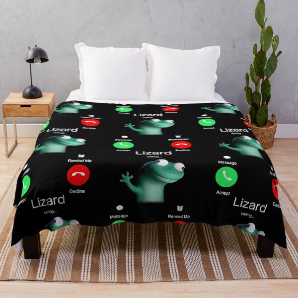 Item preview, Lizard Is Calling – Funny Cartoon Gecko Meme Design designed and sold by DamianRoy88.