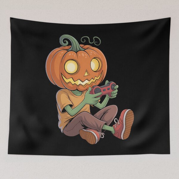 Item preview, Halloween Pumpkins Head Gamer Video Gaming designed and sold by brynatshop.