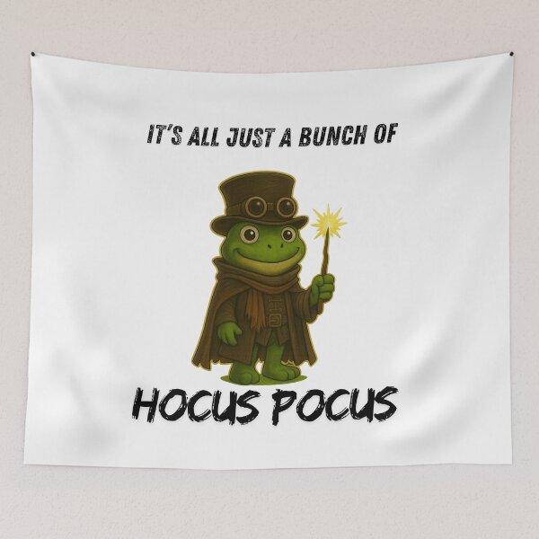 Item preview, Wizard Frog and Hocus Pocus designed and sold by TheFrogPunk.