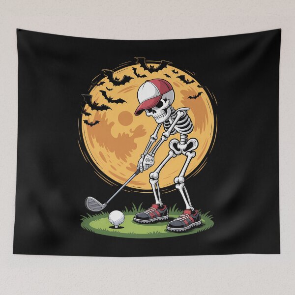 Item preview, Halloween Golf Skeleton Golfer Funny Halloween Golfing designed and sold by brynatshop.