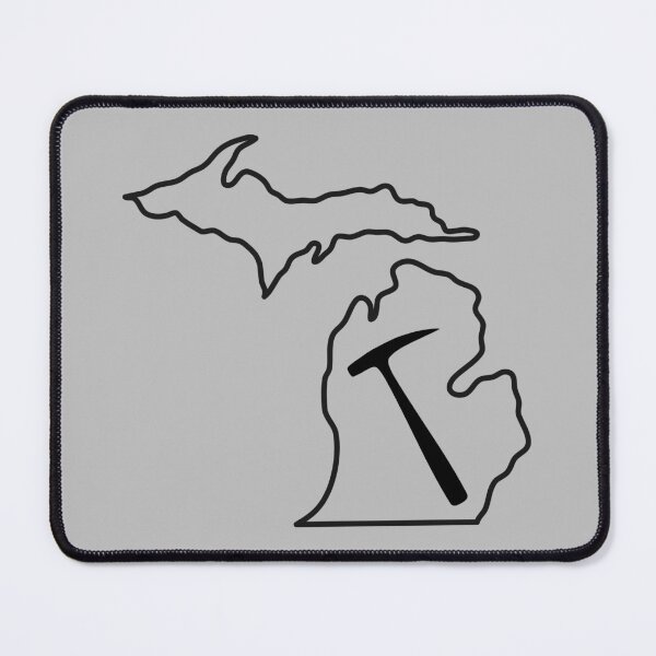 Item preview, Michigan State Geologist Rock Hammer, Rockhounding Geology Gift designed and sold by tumbleweedphoto.