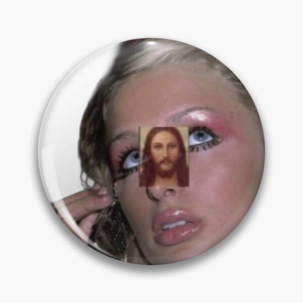 Item preview, Paris Hilton Jesus – Iconic Y2K Pop Culture Mashup Design designed and sold by archangel888.