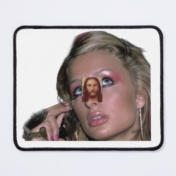 Item preview, Paris Hilton Jesus – Iconic Y2K Pop Culture Mashup Design designed and sold by archangel888.