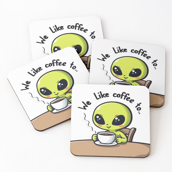 Item preview, Alien Coffee Design - Whimsical Design,Unique Alien-Themed Drinkware designed and sold by designsjmc.