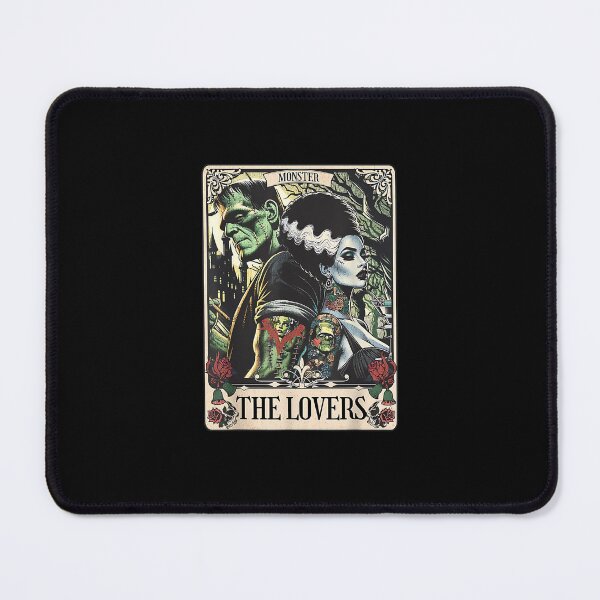 Item preview, The Monster Frankenstein And Bride The Lovers Tarot Card designed and sold by ambermte.