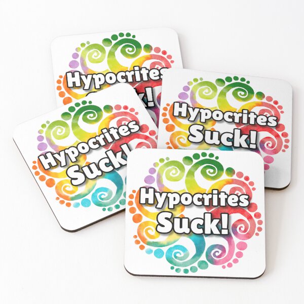 Item preview, Colorful Mandala Watercolor Hypocrites Suck Design designed and sold by WillandWent.