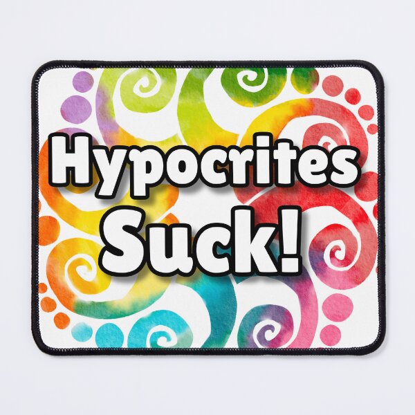 Item preview, Colorful Mandala Watercolor Hypocrites Suck Design designed and sold by WillandWent.