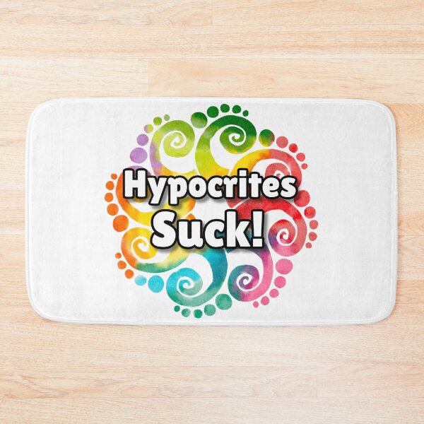 Item preview, Colorful Mandala Watercolor Hypocrites Suck Design designed and sold by WillandWent.