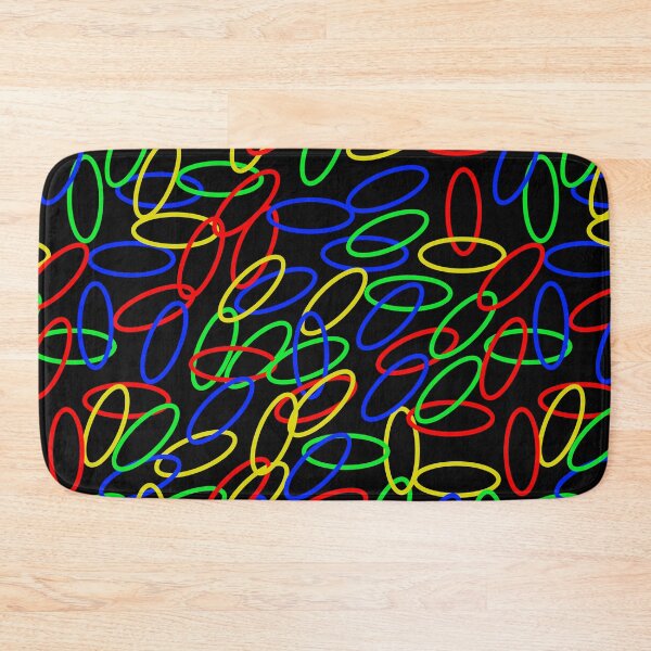 Item preview, ovals and ellipses, ellipses and ovals, black background designed and sold by mntimg.
