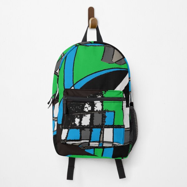 Item preview, black and greens round abstract design designed and sold by SmashingDeals.