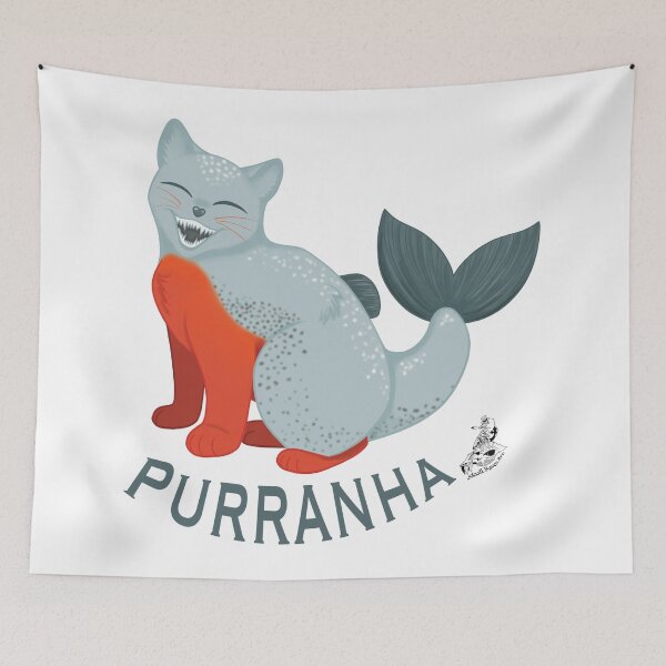 Item preview, Purranha Pun designed and sold by SkullRavenArt.
