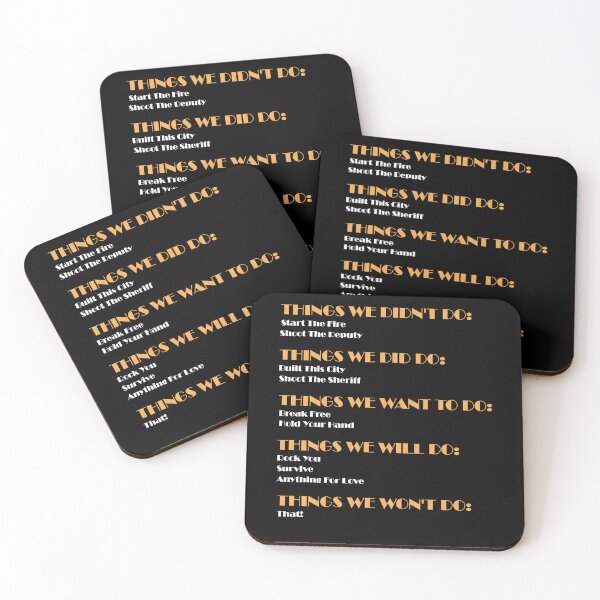 Item preview, Funny Music Lyrics - Things We Did designed and sold by PureMeadow.