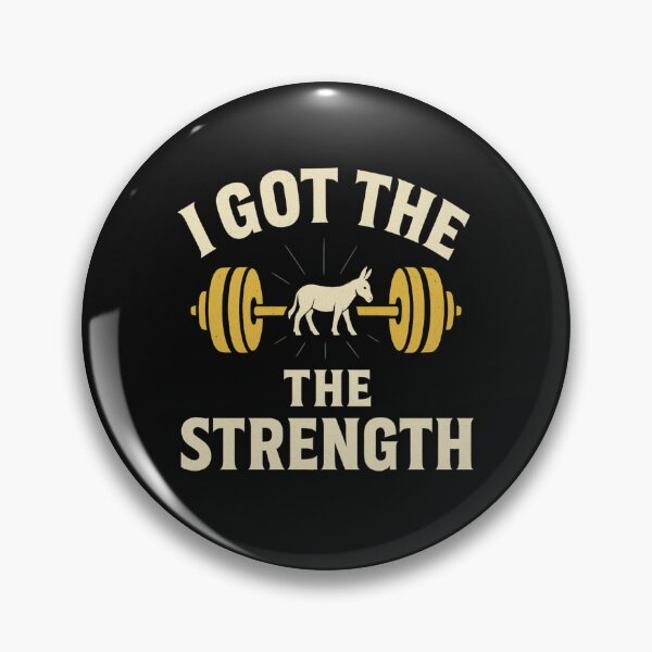 Item preview, I Got the Strength | Strong Donkey Barbell Gym Shirt designed and sold by Zippitydodads.