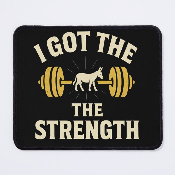 Item preview, I Got the Strength | Strong Donkey Barbell Gym Shirt designed and sold by Zippitydodads.