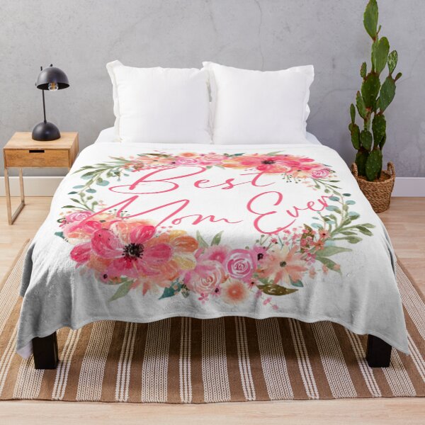 Item preview, "Best Mom Ever" Floral Wreath Design designed and sold by adlkh.
