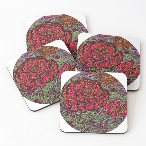 Item preview, Dark Flowers color fun abstract design designed and sold by SmashingDeals.