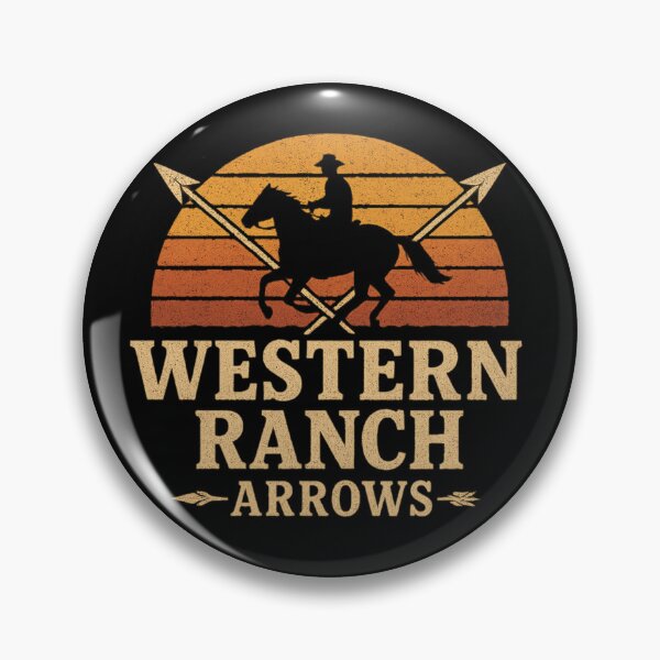 Artikelvorschau, Western Ranch Arrows – Rustikaler Cowboy, Pferd, Vintage Western Artwork entworfen und verkauft von Santanu1990.