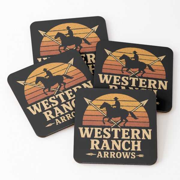 Item preview, Western Ranch Arrows – Rustic Cowboy, Horse, Vintage Western Artwork designed and sold by Santanu1990.