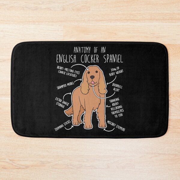 Item preview, Red English Cocker Spaniel Dog Anatomy designed and sold by Clara Hollins.