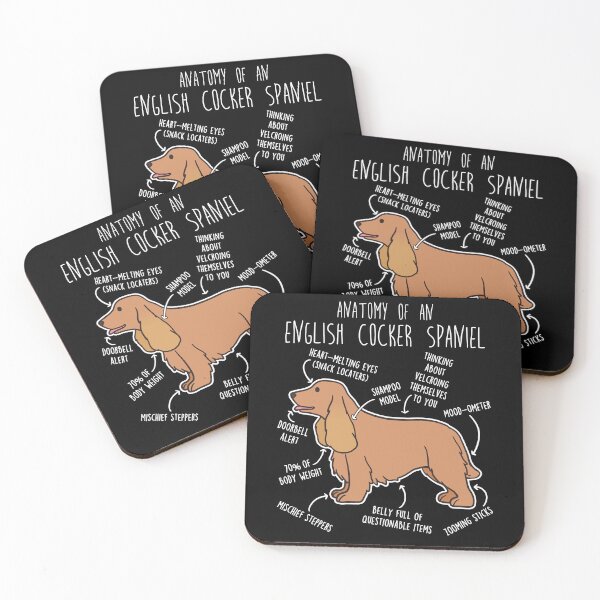 Item preview, Red English Cocker Spaniel Dog Anatomy designed and sold by Clara Hollins.