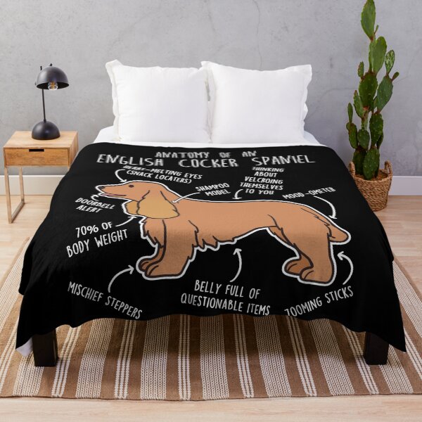 Item preview, Red English Cocker Spaniel Dog Anatomy designed and sold by Clara Hollins.