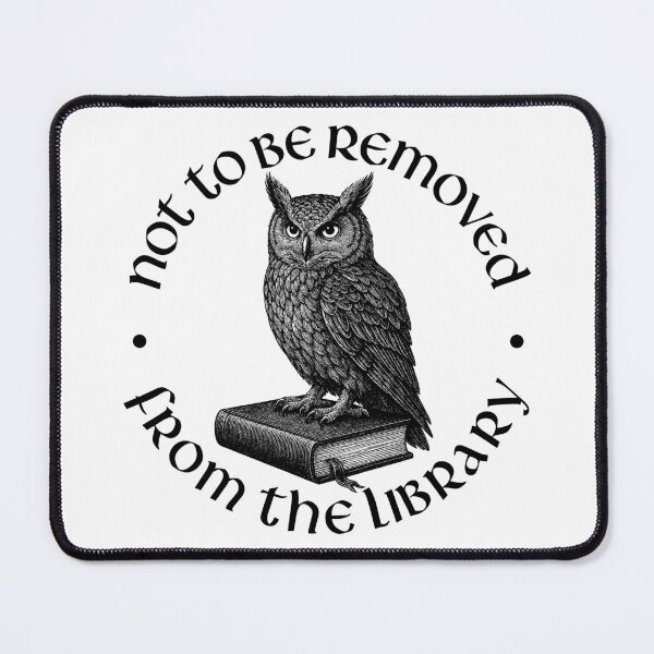 Item preview, Not To Be Removed From The Library – Owl on Book Design designed and sold by xndrlab.