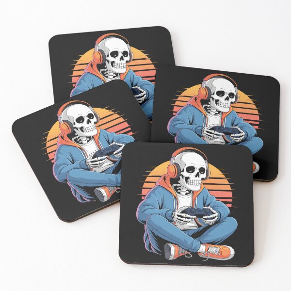 Item preview, Halloween Skeleton Gamer Video Gaming designed and sold by Sunset4Bones.