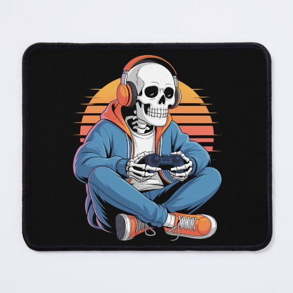 Item preview, Halloween Skeleton Gamer Video Gaming designed and sold by Sunset4Bones.